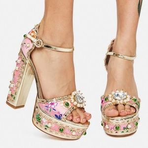 Jeweled heels